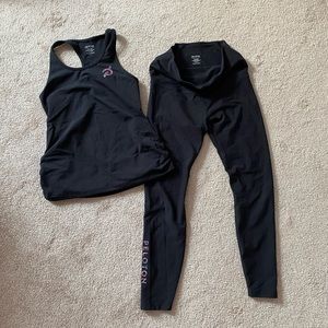 Size small Peloton Cadent Maternity Leggings w/ Cadent Maternity Side Cinch Tank